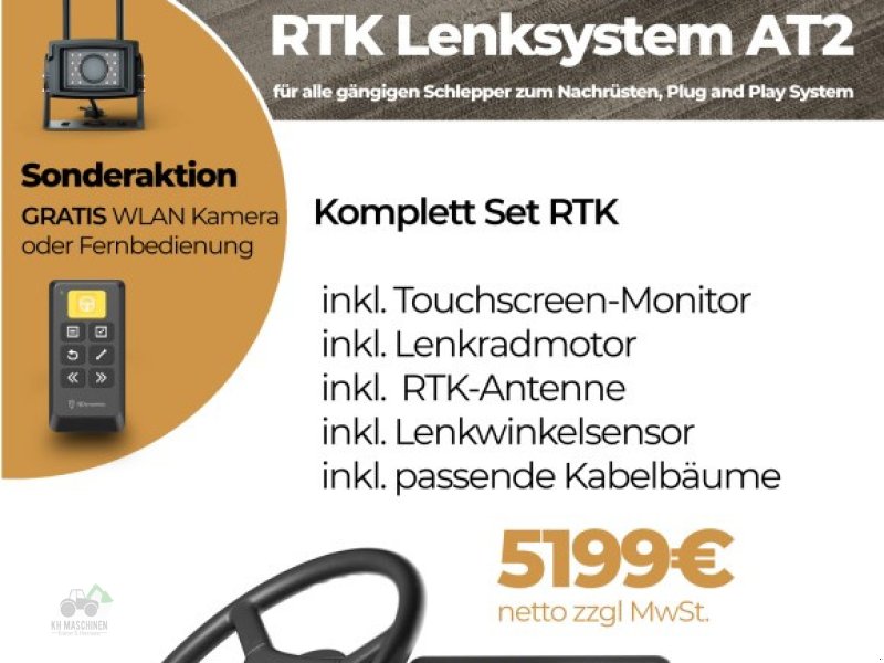 Parallelfahr-System des Typs KH Maschinen RTK Lenksystem | GPS | Nachrüstsatz für alle Schlepperhersteller, Neumaschine in Schrozberg (Bild 1)